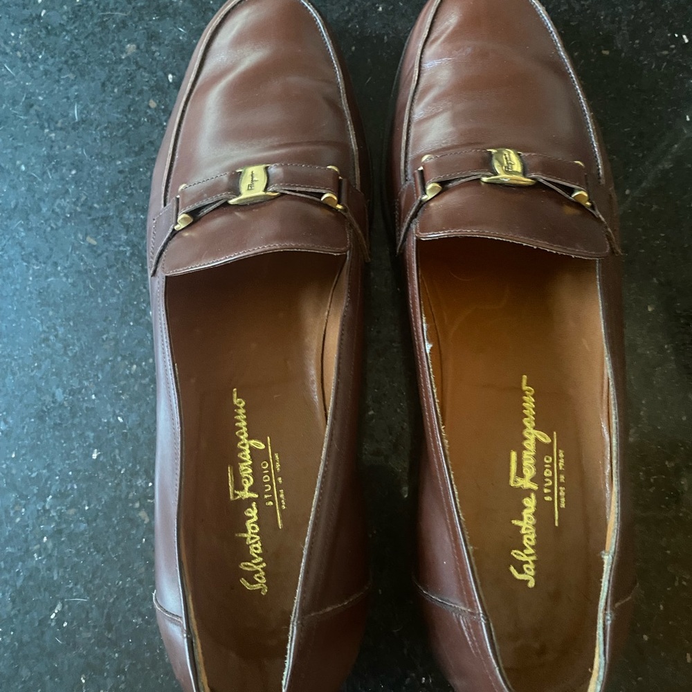 Salvatore Ferragamo leather shoe size 12